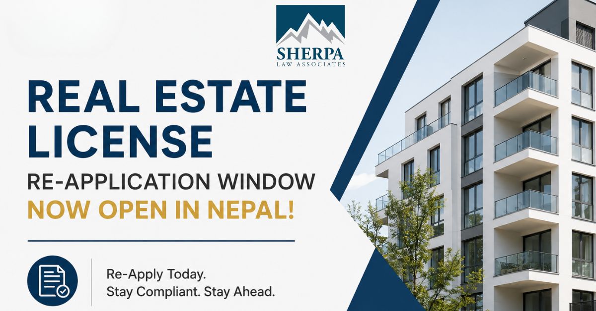 Real Estate License in Nepal: Re-Application Window Opens for Firms That Have Not Obtained a License